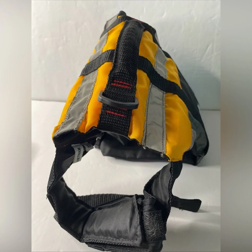 Cabela's Dog Flotation Life Vest, Yellow, Gray & Black, Size X-Smal